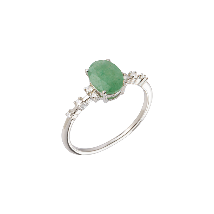 Bague Argent 925, Oz & Aventurine Rosalit