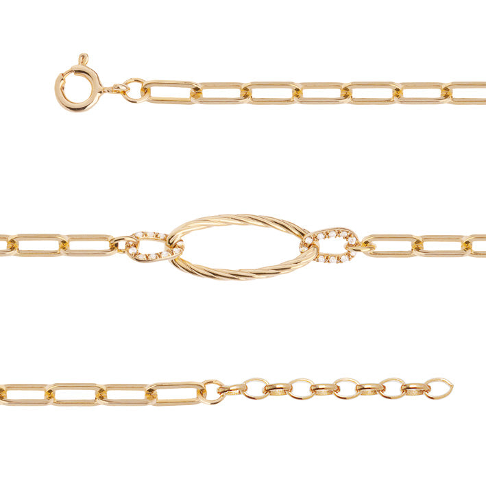 Bracelet Plaqué Or & OZ Reem