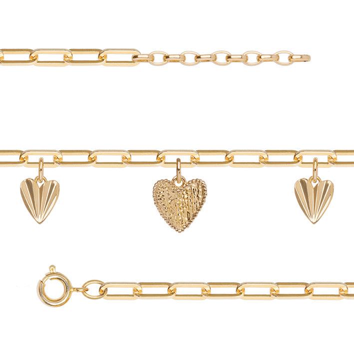 Bracelet Plaqué Or Idylle Saunier