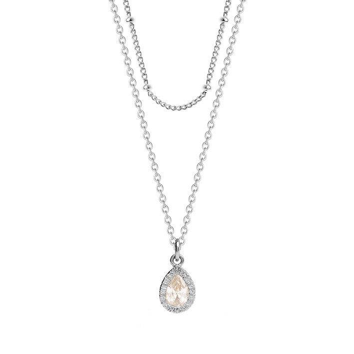 Collier Argent 925 & OZ double Divina