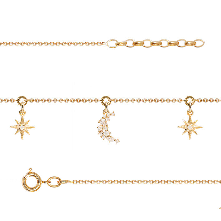 Bracelet Plaqué Or & Oz Celeste