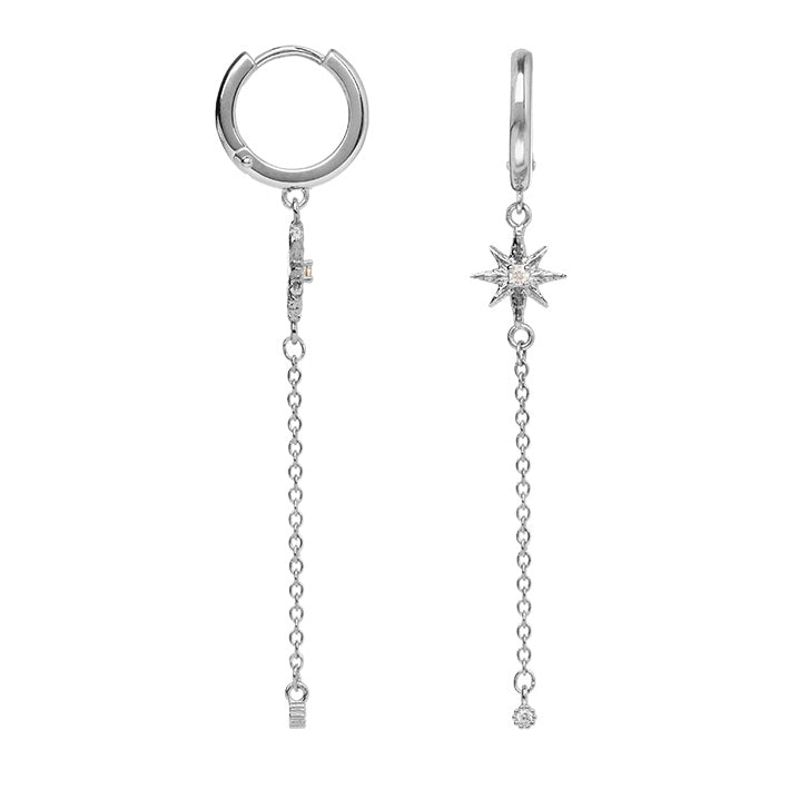 Boucles d'oreilles Argent 925 & Oz pendantes Celeste