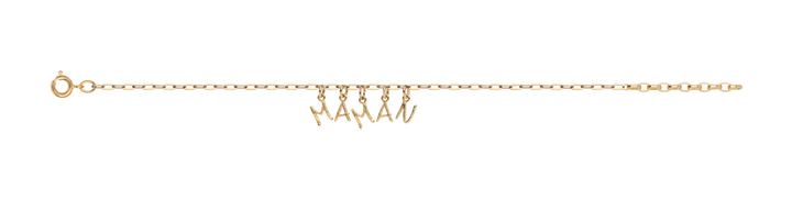 Bracelet Plaqué Or Message Maman