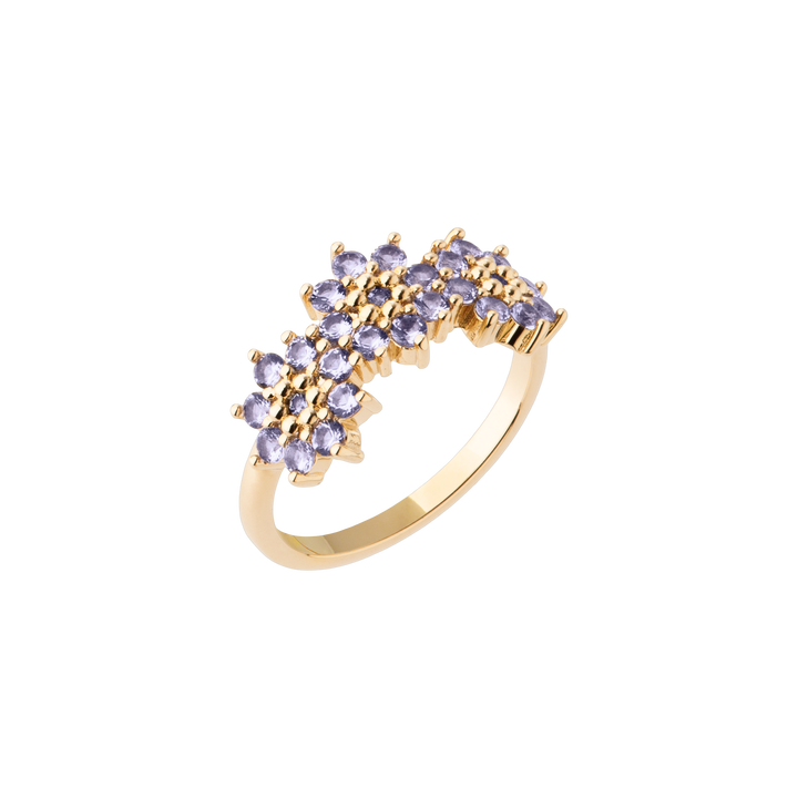 Bague Plaqué Or & Oz Fleurette