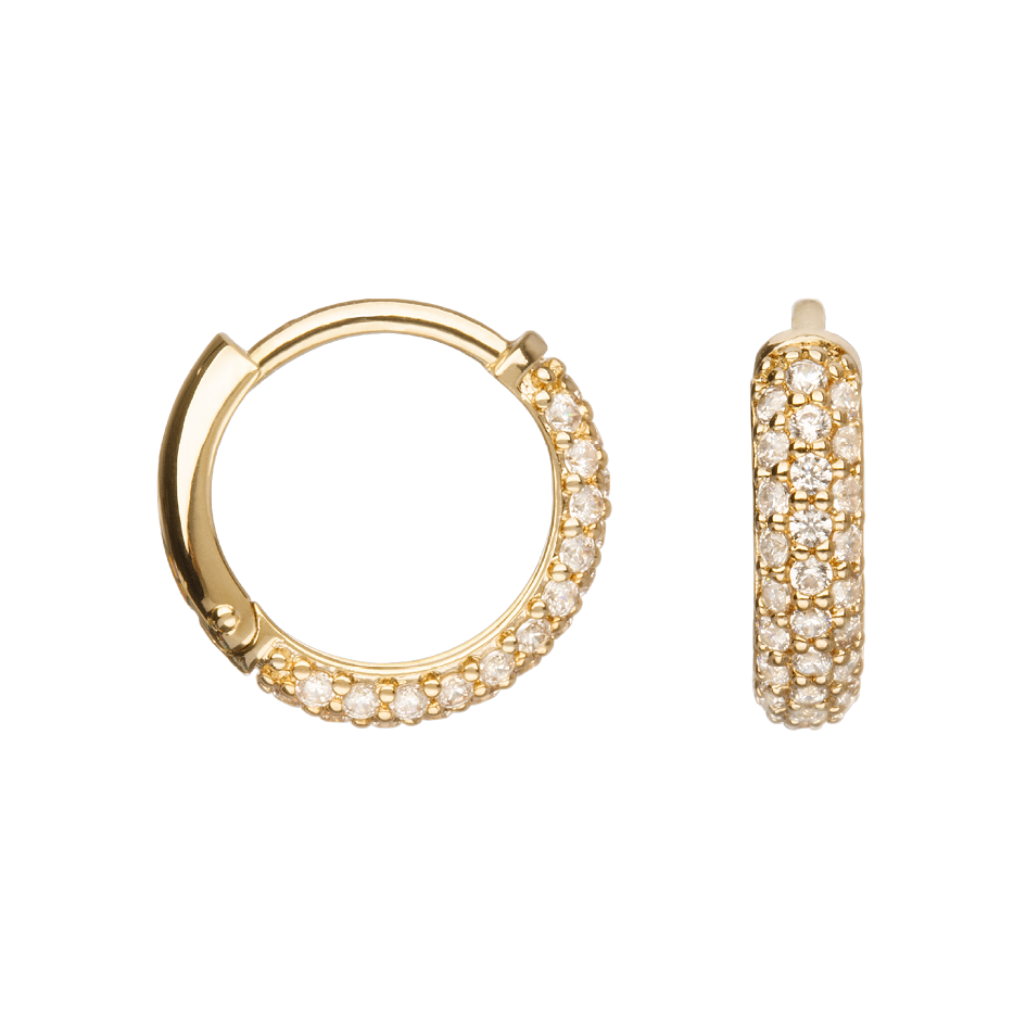 Boucles d'oreilles Plaqué Or & Oz Ysore