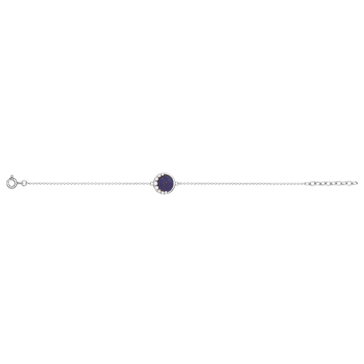 Bracelet Argent 925 & Lapis Lazuli & Oz Moon