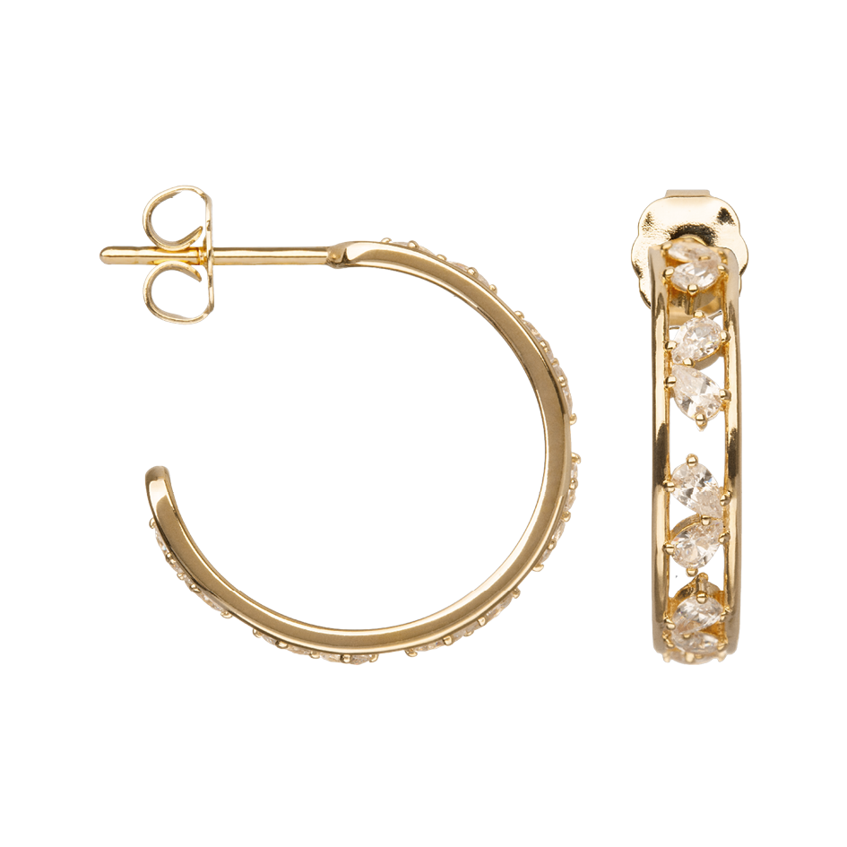 Boucles d'oreilles Plaqué Or & Oz Nenuphar