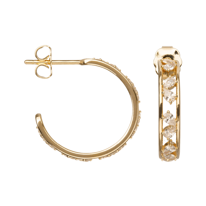 Boucles d'oreilles Plaqué Or & Oz Nenuphar