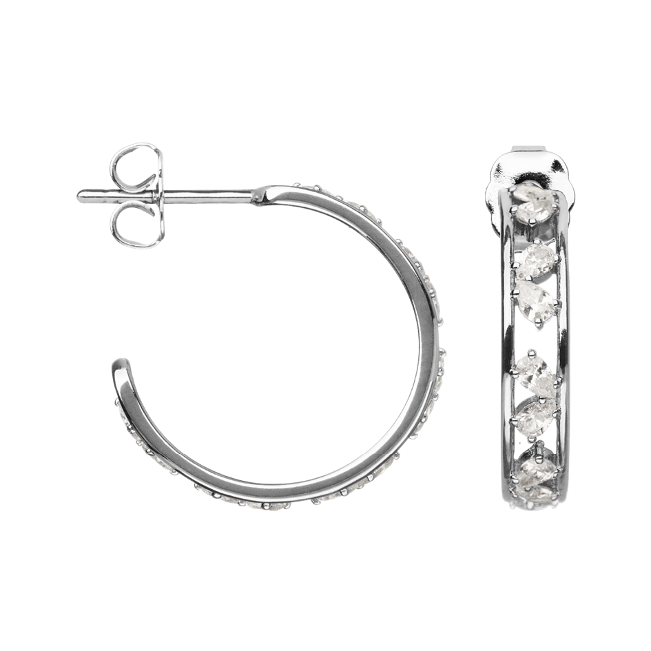 Boucles d'oreilles Argent 925 & Oz Nenuphar