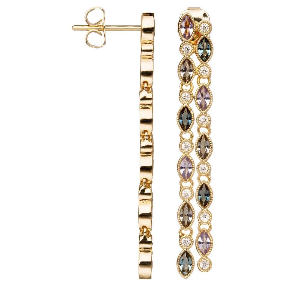 Boucles d'oreilles Plaqué Or & Oz Merveille