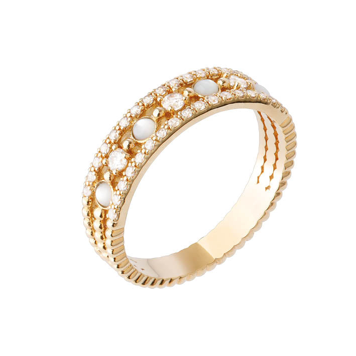 Bague Plaqué Or & Oz Glycine