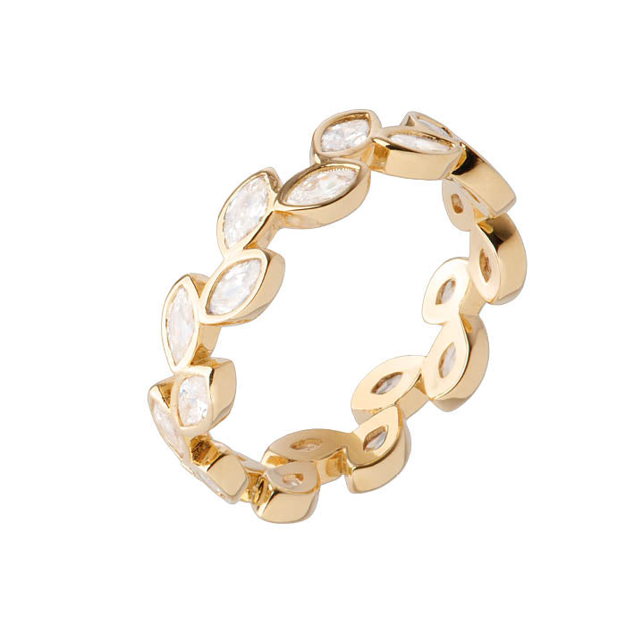 Bague Plaqué Or & Oz Églantine