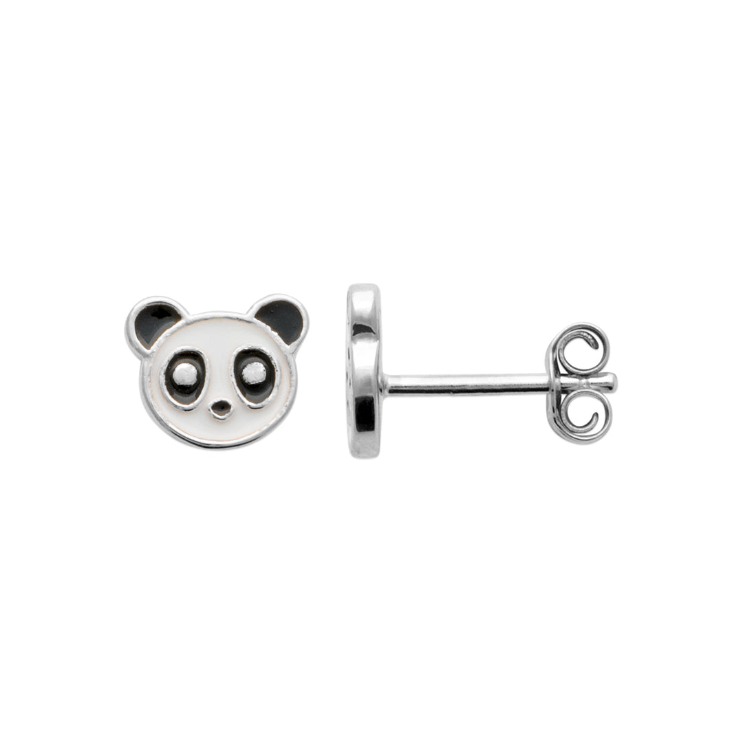 Boucles d'oreilles Argent 925 Panda