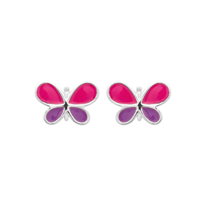 Boucles d'oreilles Argent 925 enfant Butterfly