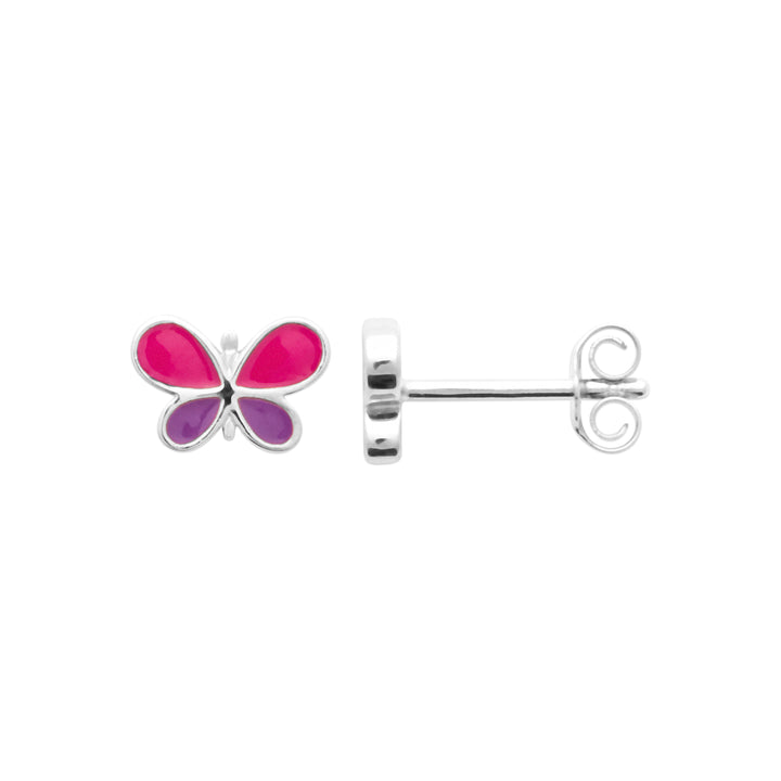 Boucles d'oreilles Argent 925 enfant Butterfly