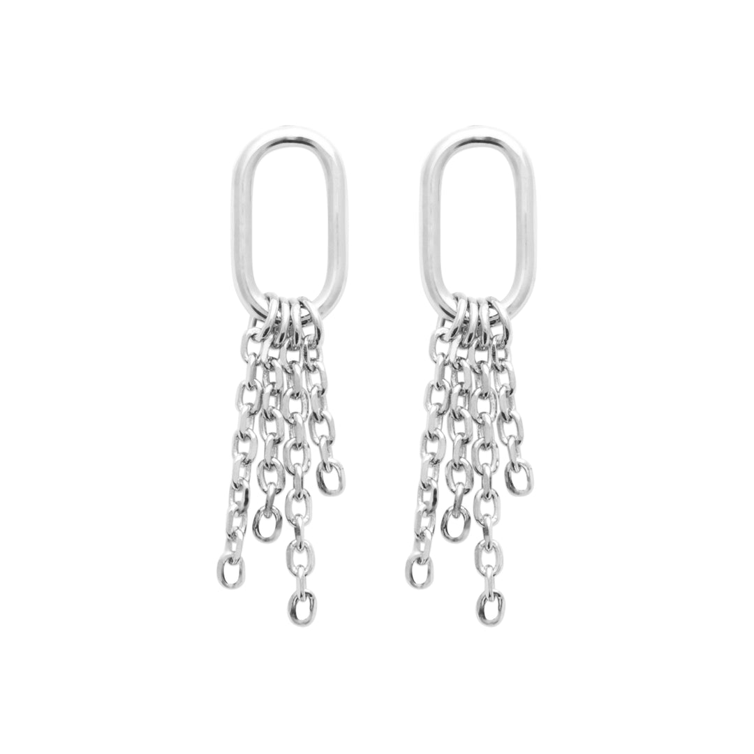 Boucles d'oreilles Argent 925 chaînes Octavia