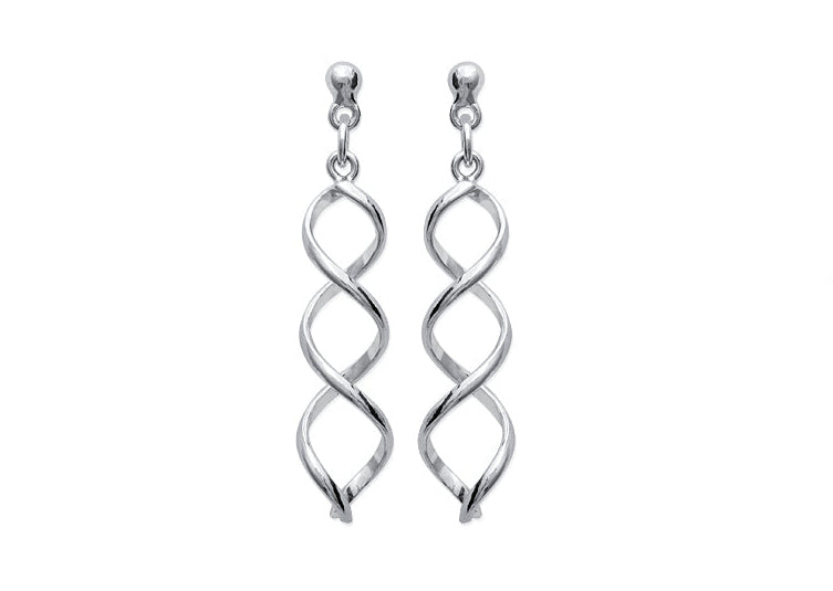 Boucles d'oreilles Argent 925 Spirale