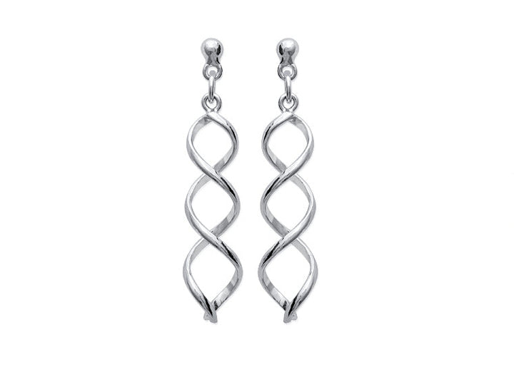 Boucles d'oreilles Argent 925 Spirale