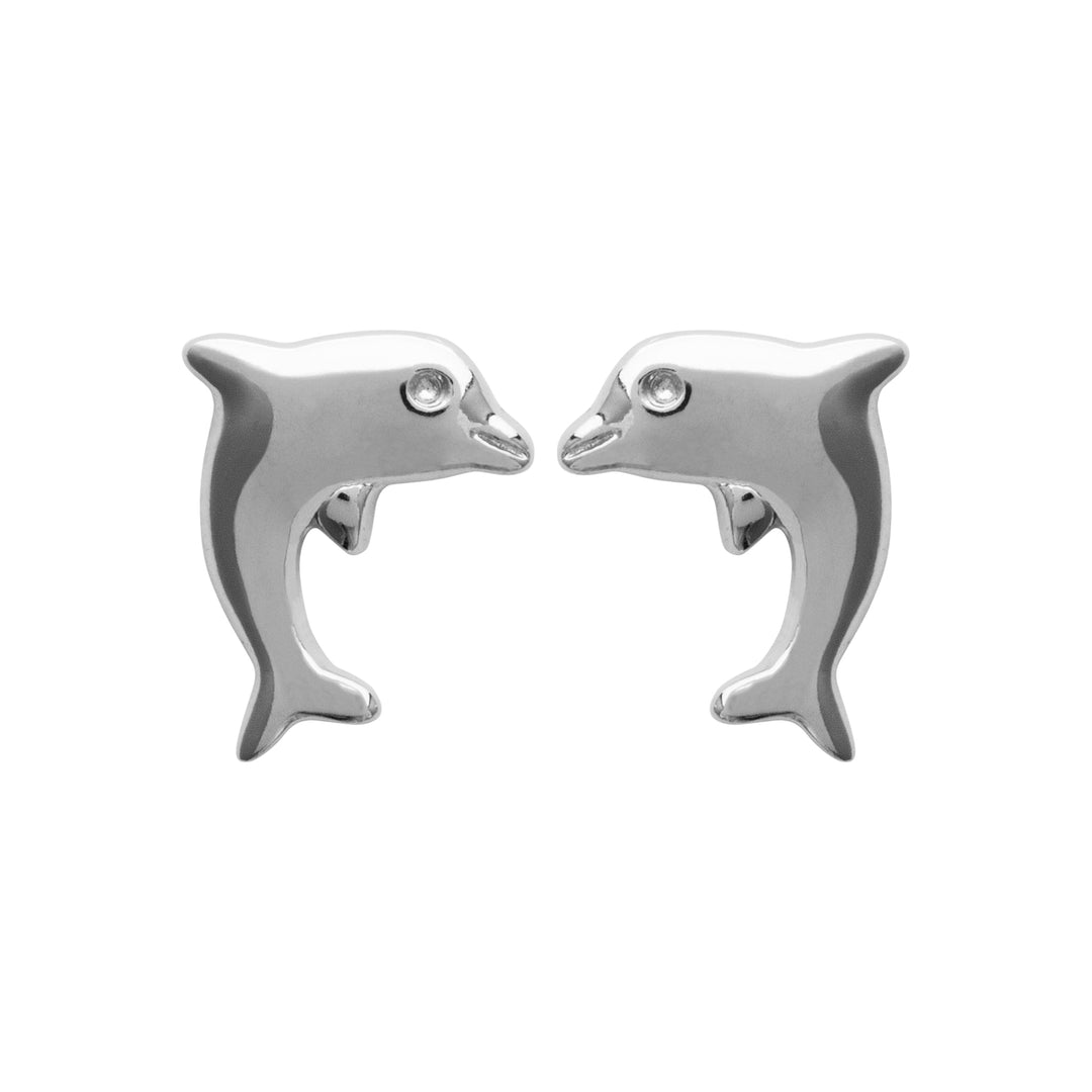 Boucles d'oreilles Argent 925 puces enfant formes Dauphins