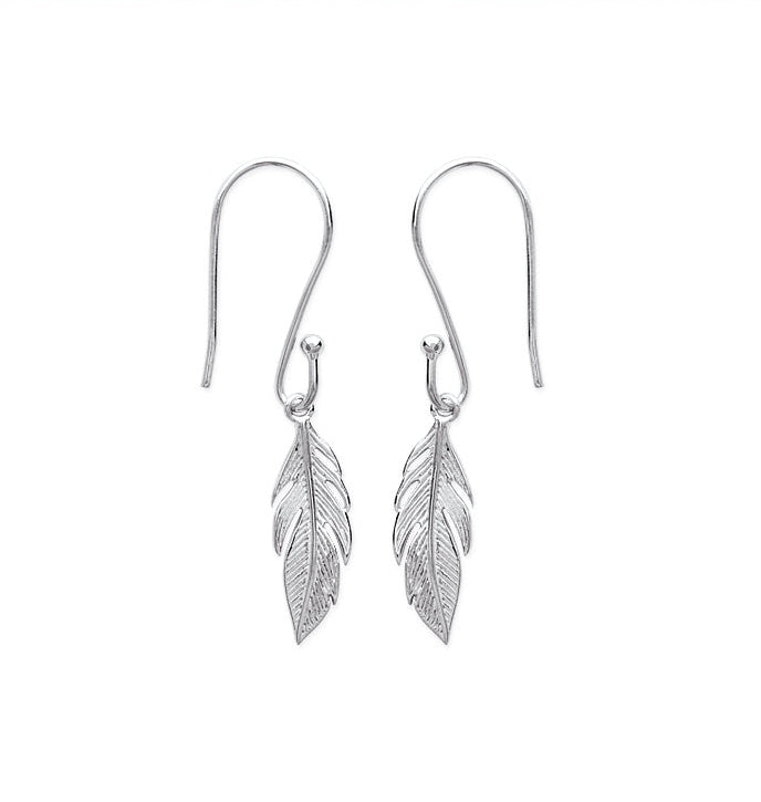 Boucles d'oreilles Argent 925  Plume