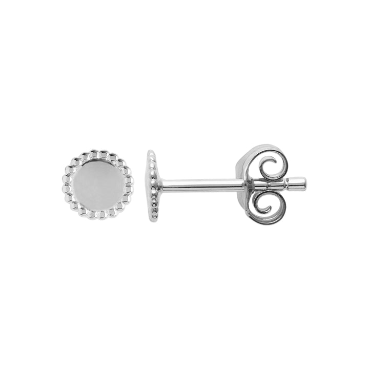Boucles d'oreilles Argent 925 puces Marguerite