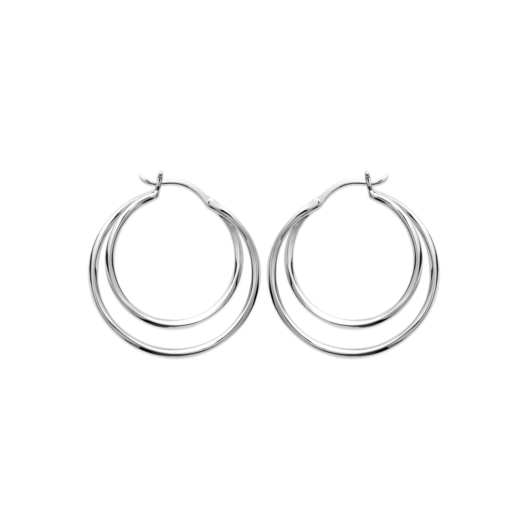 Boucles d'oreilles argent 925 créoles Viki