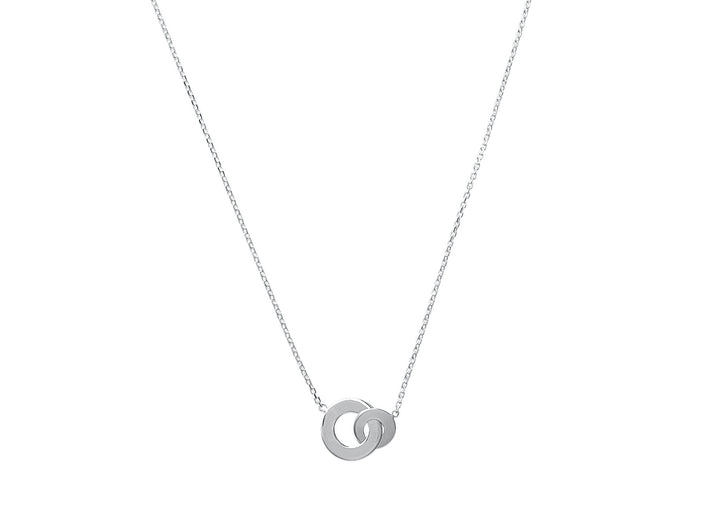 Collier Argent 925 cercles entrelacés Twin