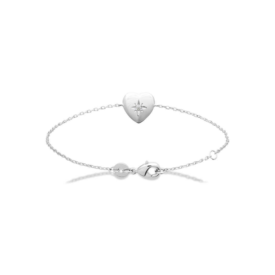 Bracelet Argent 925 motif coeur & OZ Valentine