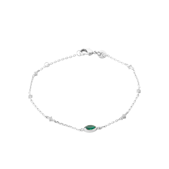 Bracelet Argent 925 & Oz Verde