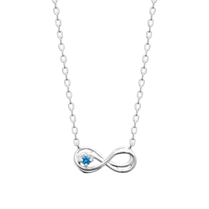 Collier Argent 925 & Oz bleu Infinitéa