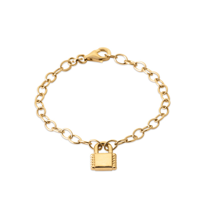Bracelet Plaqué Or motif cadenas Bianca