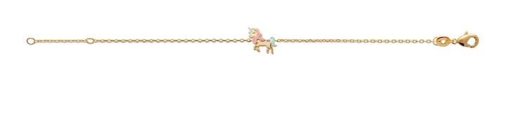 Bracelet Plaqué Or enfant Unicorn