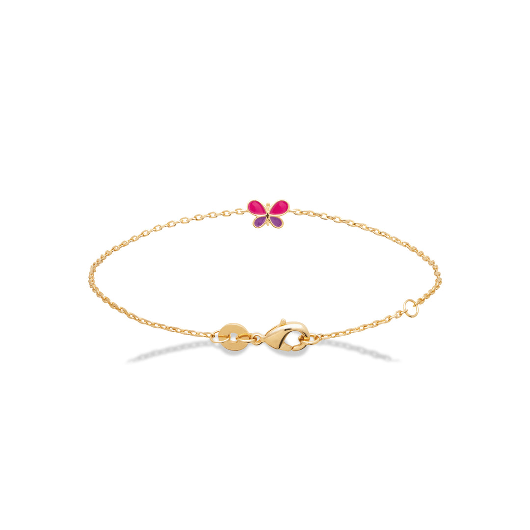 Bracelet Plaqué or enfant Butterfly