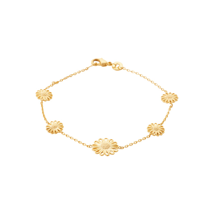 Bracelet Plaqué Or Marguerite