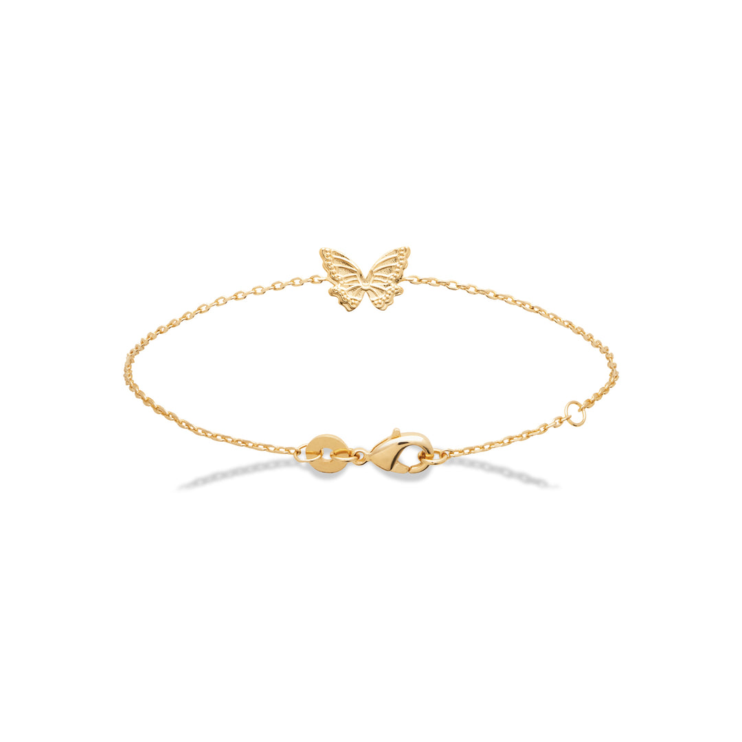 Bracelet Plaqué or motif papillon Fantasia