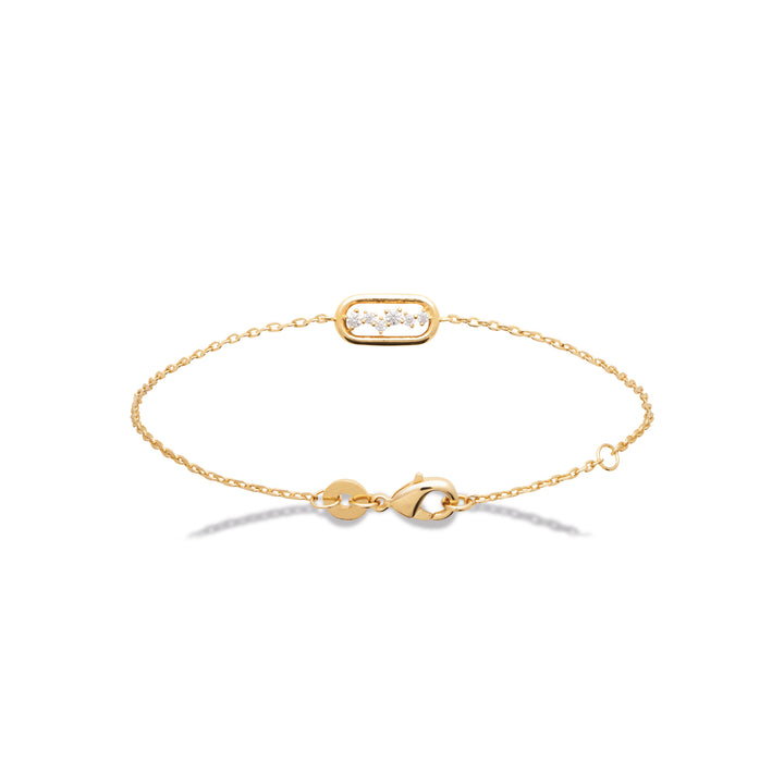Bracelet plaqué Or et Oz Millenia