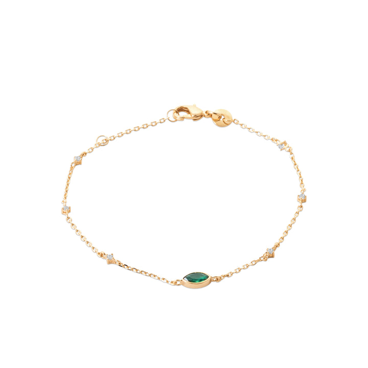 Bracelet Plaqué Or & Oz Verde