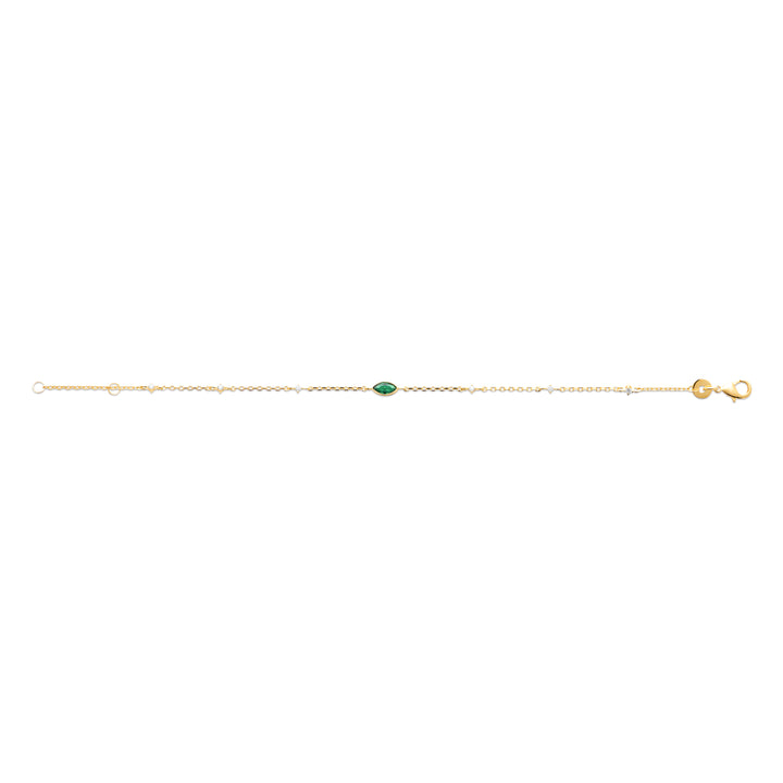 Bracelet Plaqué Or & Oz Verde