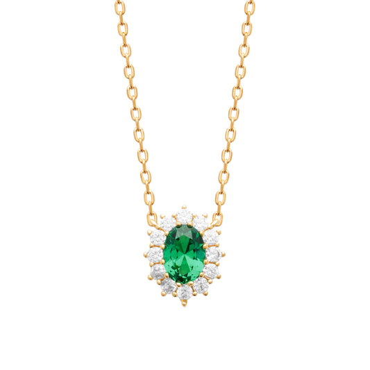 Collier Plaqué or & Oz marguerite Harlow