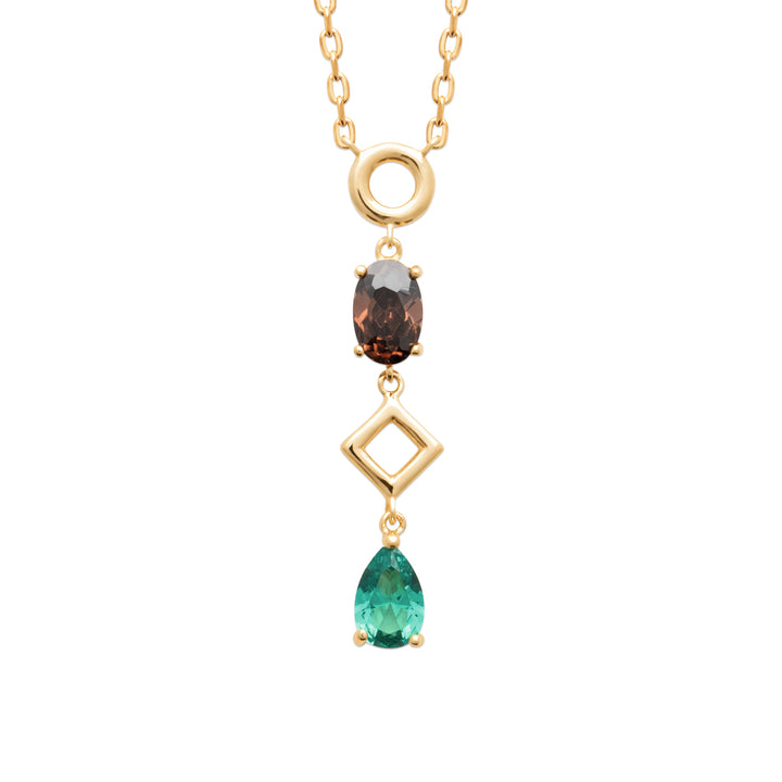 Collier Plaqué Or & Oz cravate Serena