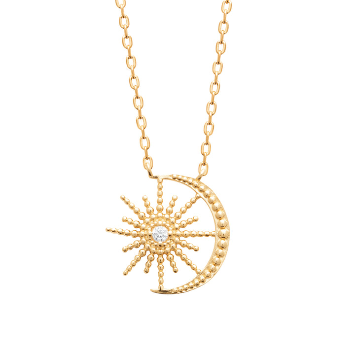 Collier Plaqué Or & Oz Lactée