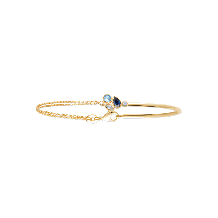Bracelet Plaqué Or & Oz bleu Moea