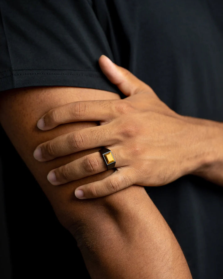 Bague Gemini Credo Black Tiger CRE03