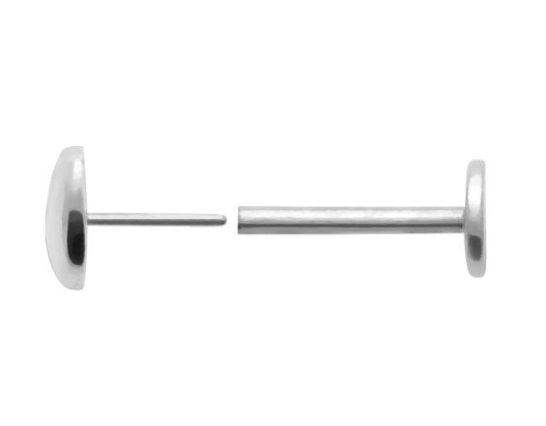 Piercing Argent 925 Tige Titane Corazón