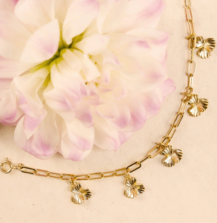 Bracelet Plaqué Or Coquelicot Saunier