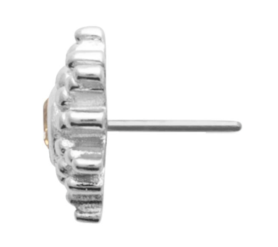 Piercing Argent 925 & OZ Tige Titane Soleina