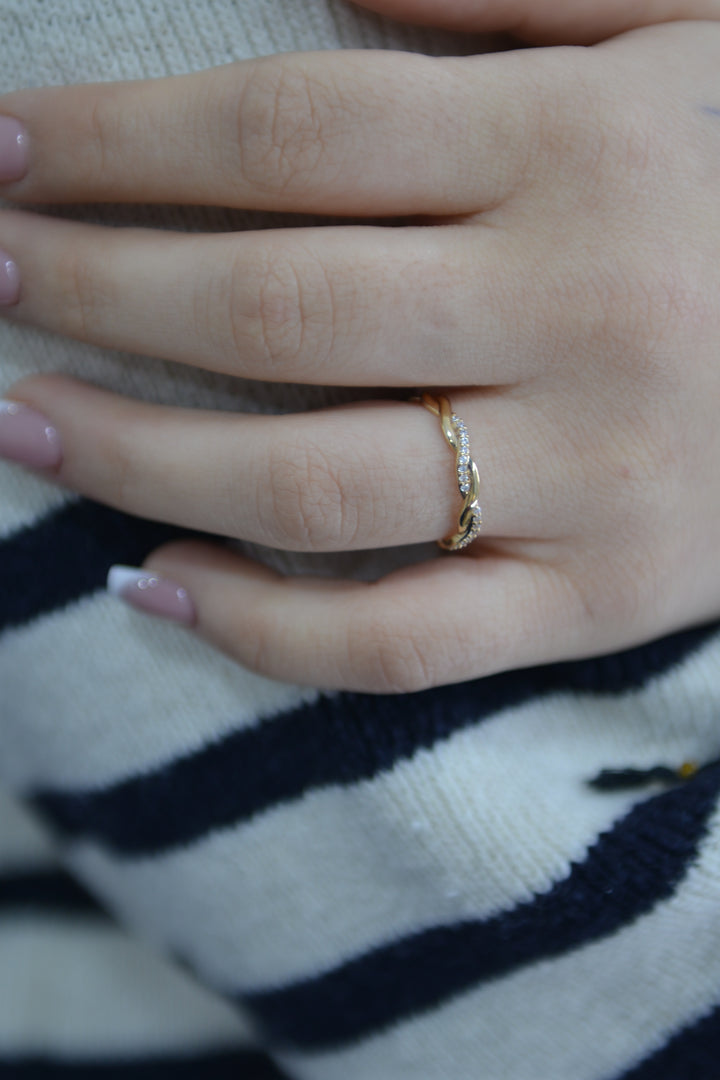 Bague Plaqué Or & Oz Minimal