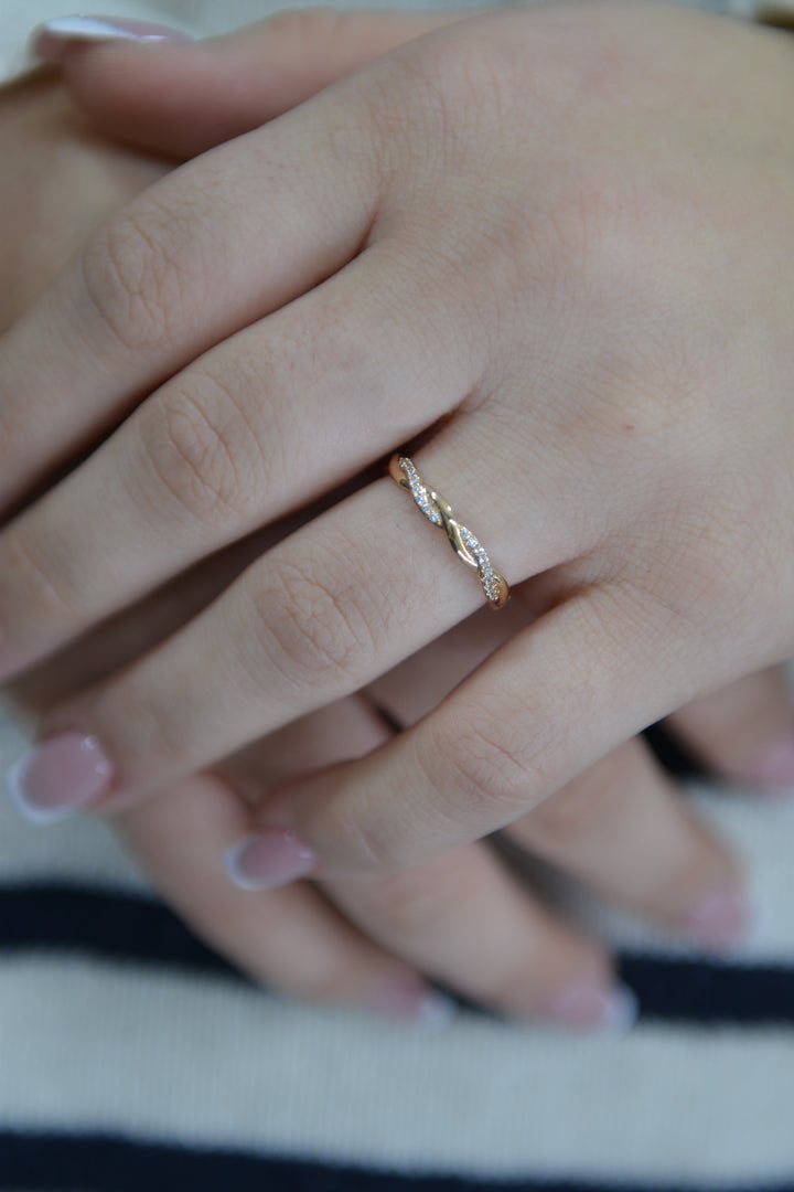 Bague Plaqué Or & Oz Minimal