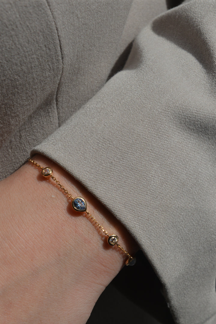 Bracelet Plaqué Or & OZ Moscou