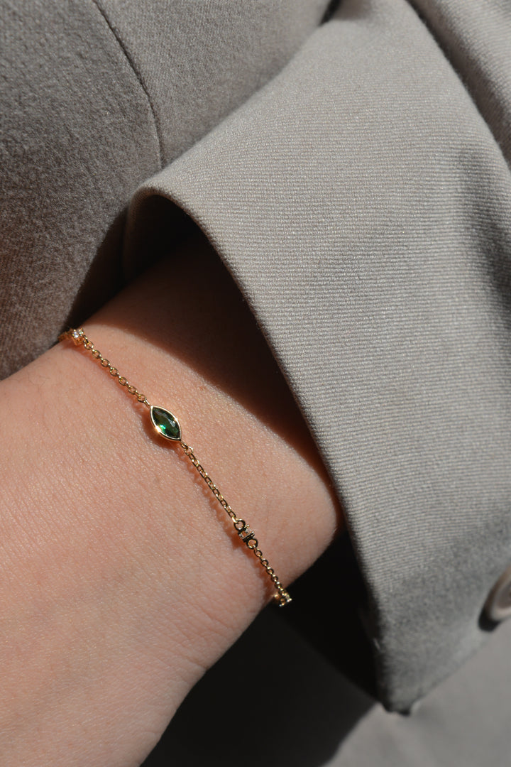 Bracelet Plaqué Or & Oz Verde